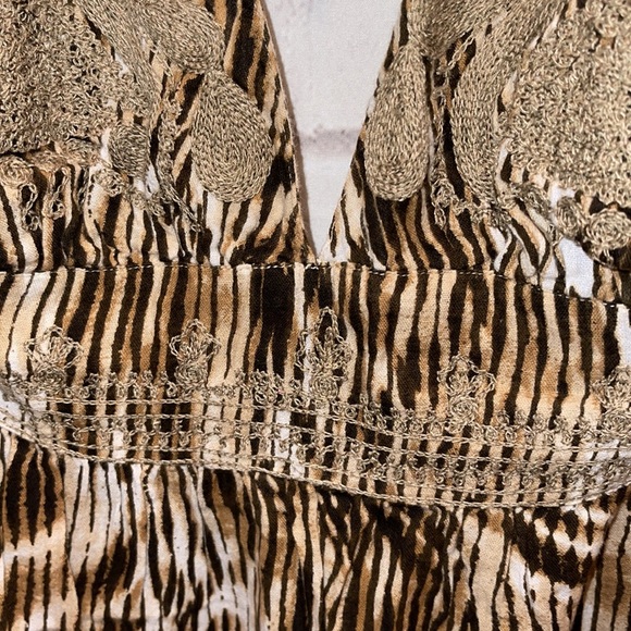 EUC LUCKY BRAND HALTER EMBROIDERED MAXI SZ SM - Picture 5 of 10